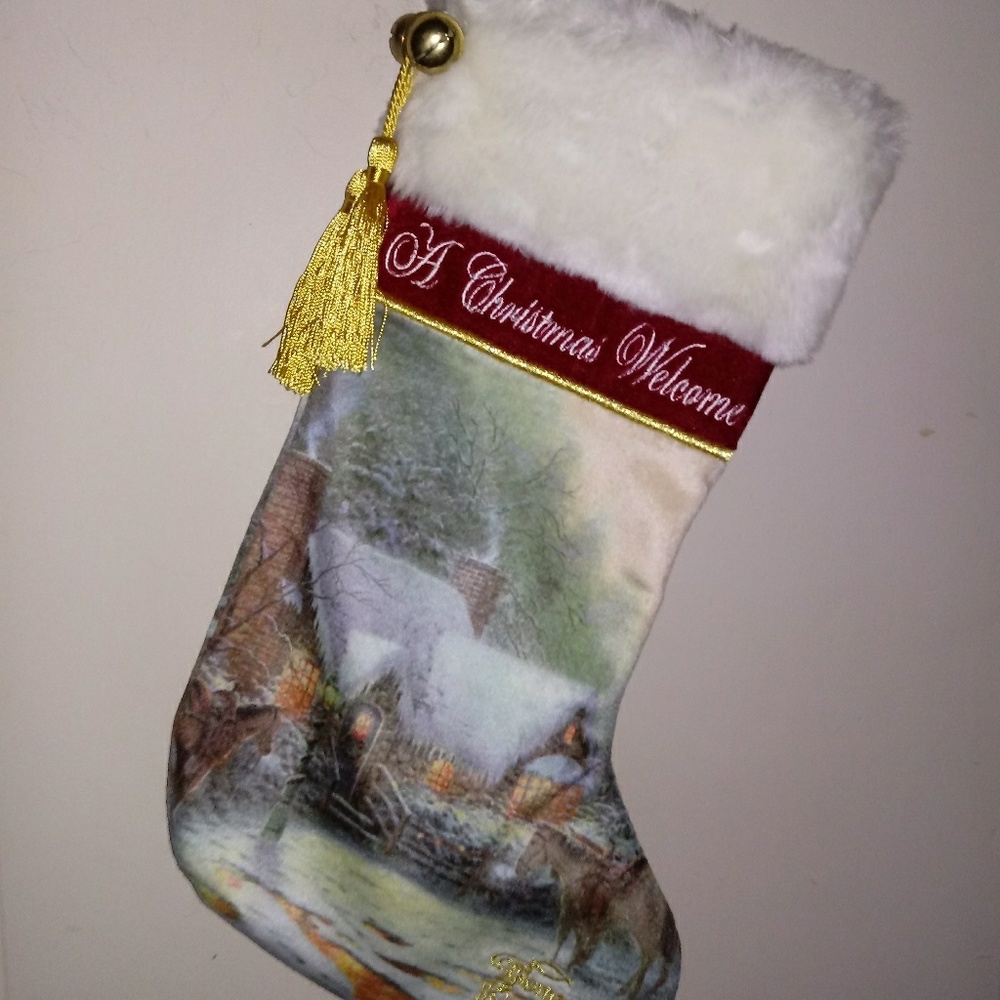 A Christmas Stocking & Mug by Thomas Kincaid
